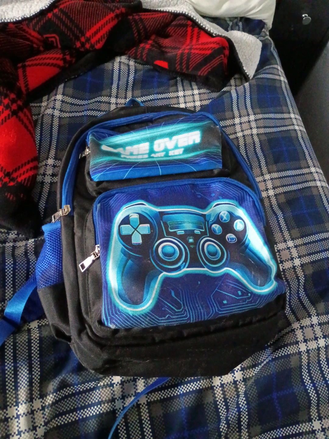Kids Gaming Backpack with Pencil Case