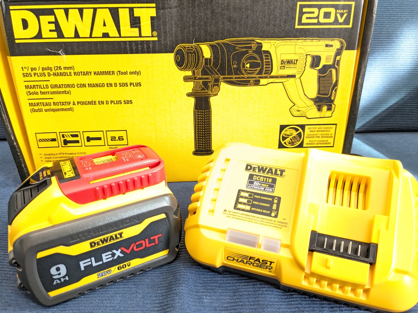 20V Max DeWalt 1" SDS-PLUS Rotary Hammer Drill Combo - photo 3