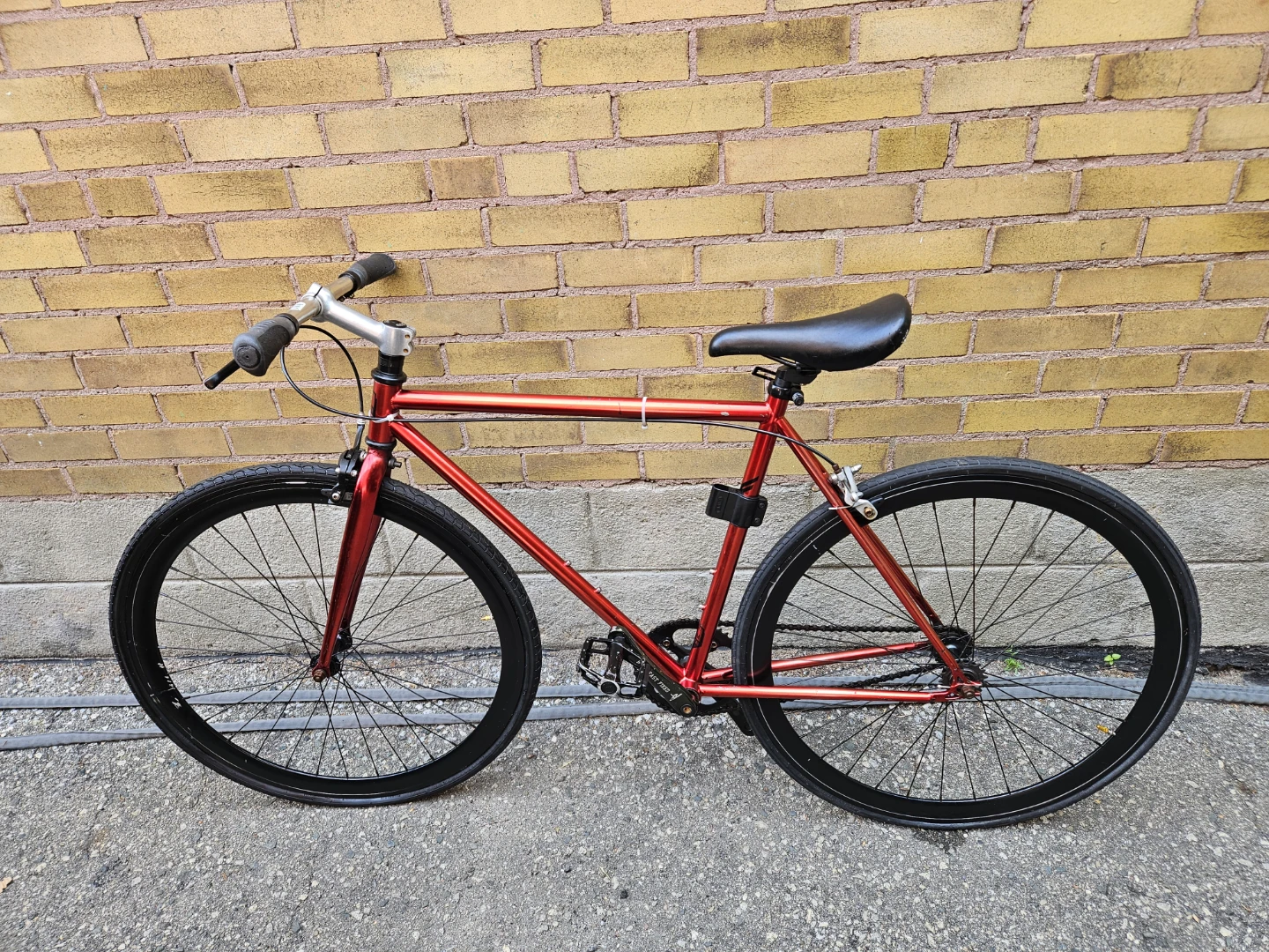 Red Fixed Gear Bicycle