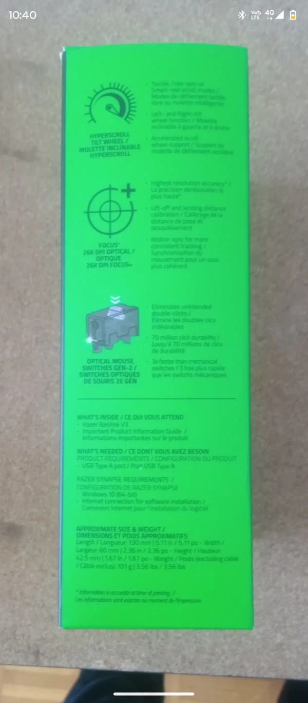 Razer Basilisk V3 Ergonomic Gaming Mouse - photo 3