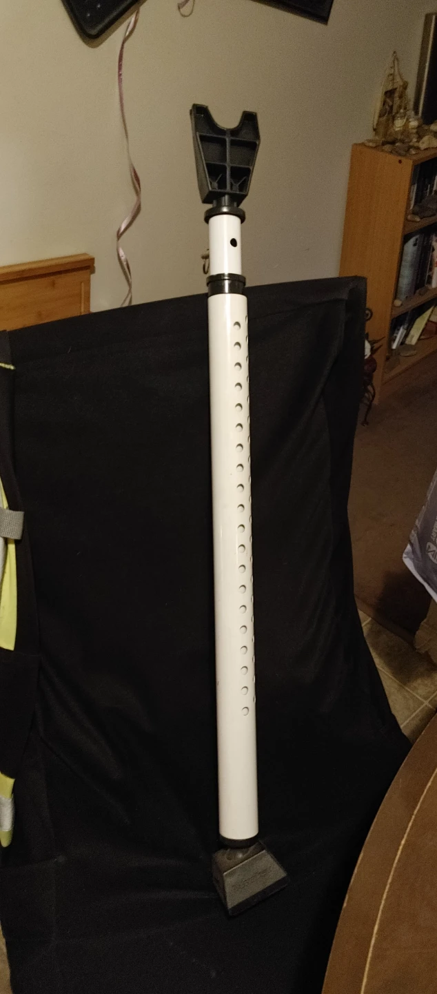 White Adjustable Door Security Bar - photo 2