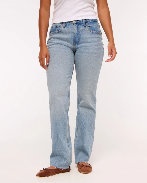 Abercrombie & Fitch Mid Rise 90's Straight Jeans - photo 5