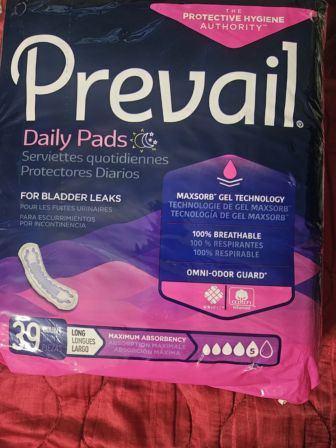Prevail Daily Pads - Long - 39 Count - photo 2