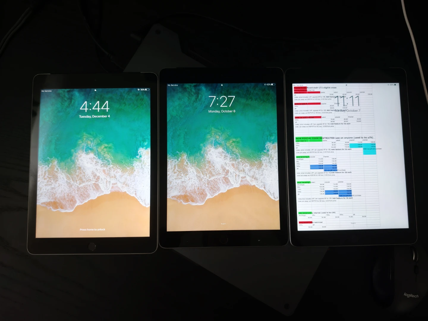 Assorted Apple iPads (not sure what generation) $20 each.