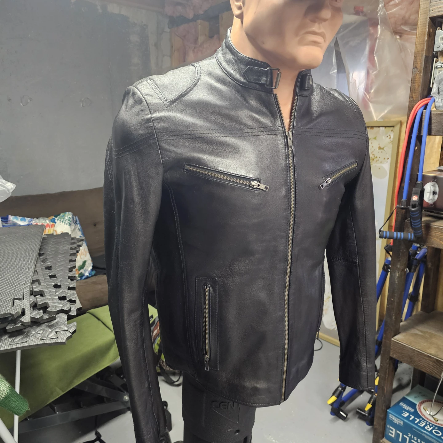 Stylists mens leather jacket