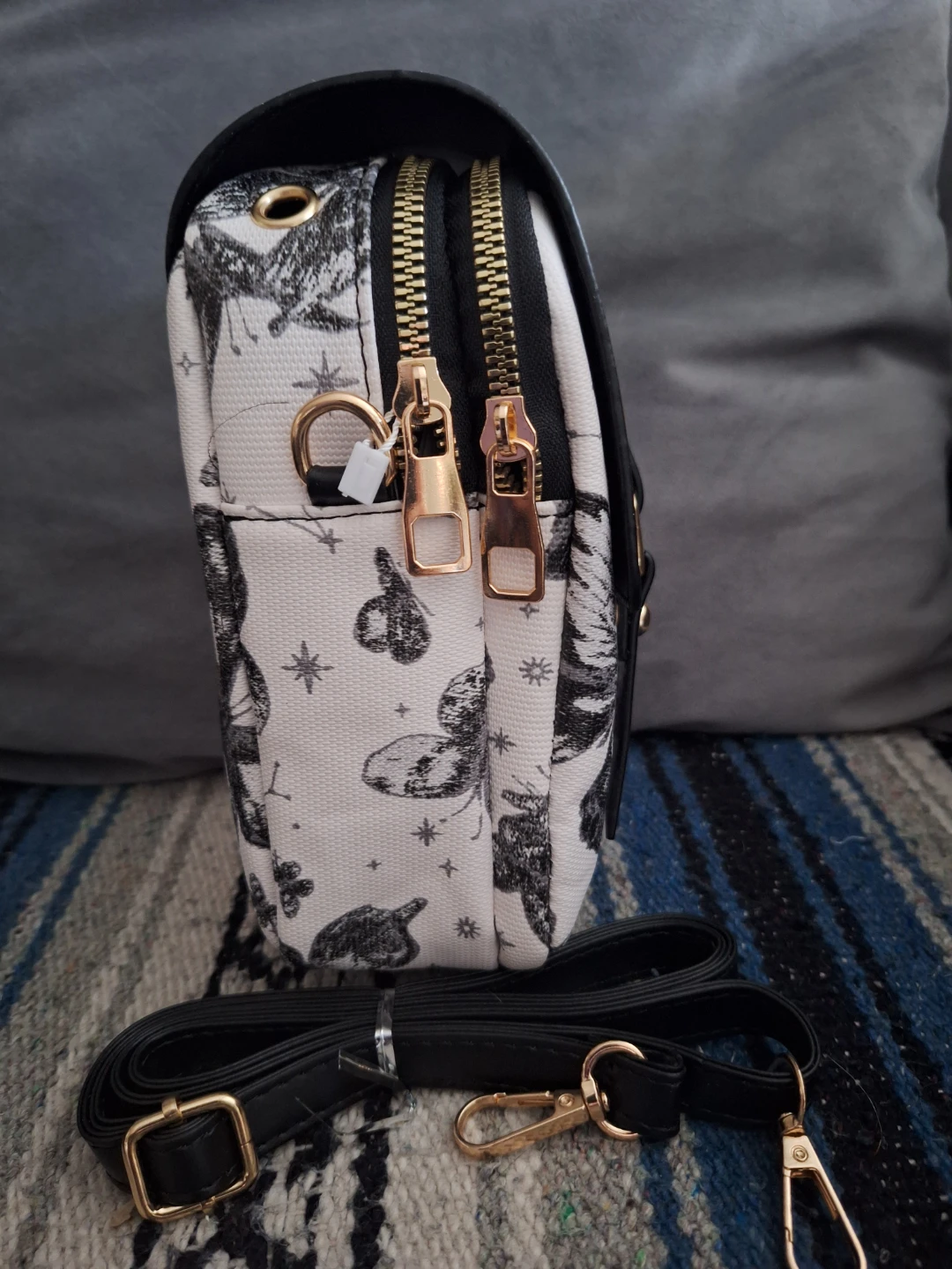 Women's Butterfly Print Small Crossbody Bag - photo 4