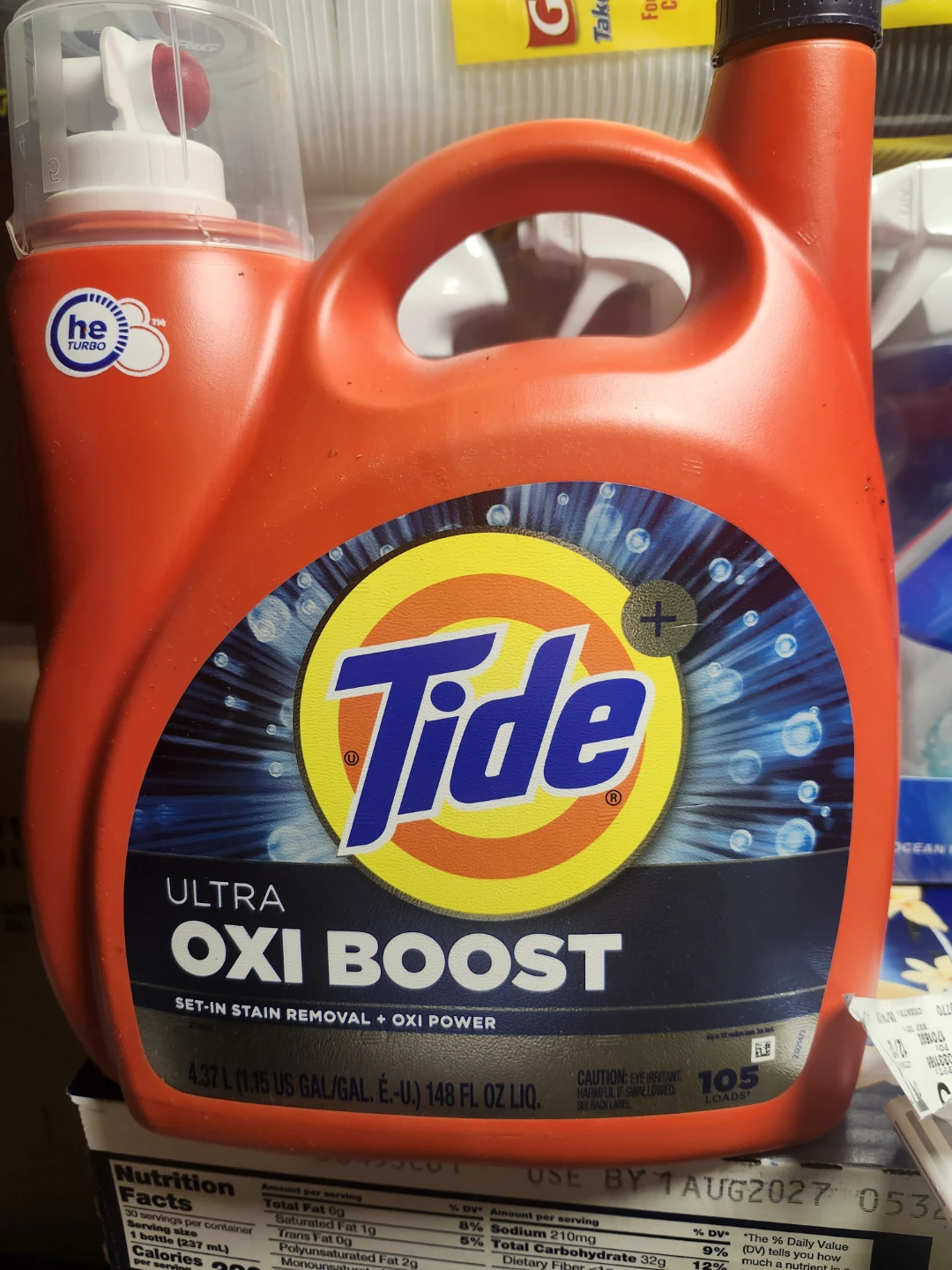 Tide Ultra Oxi Boost Liquid Laundry Detergent