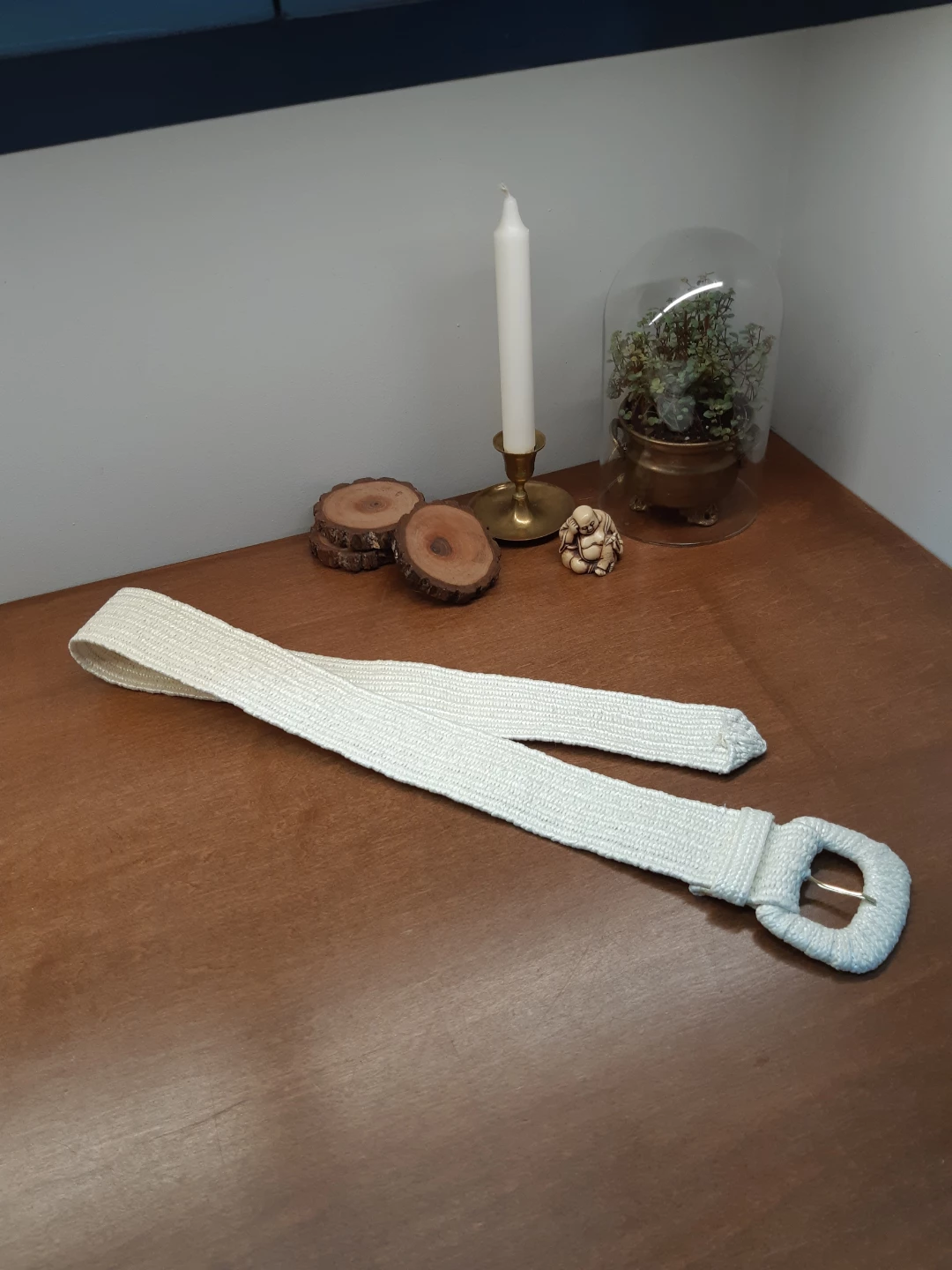 Vintage Hudson's Bay Company White Straw belt - photo 5