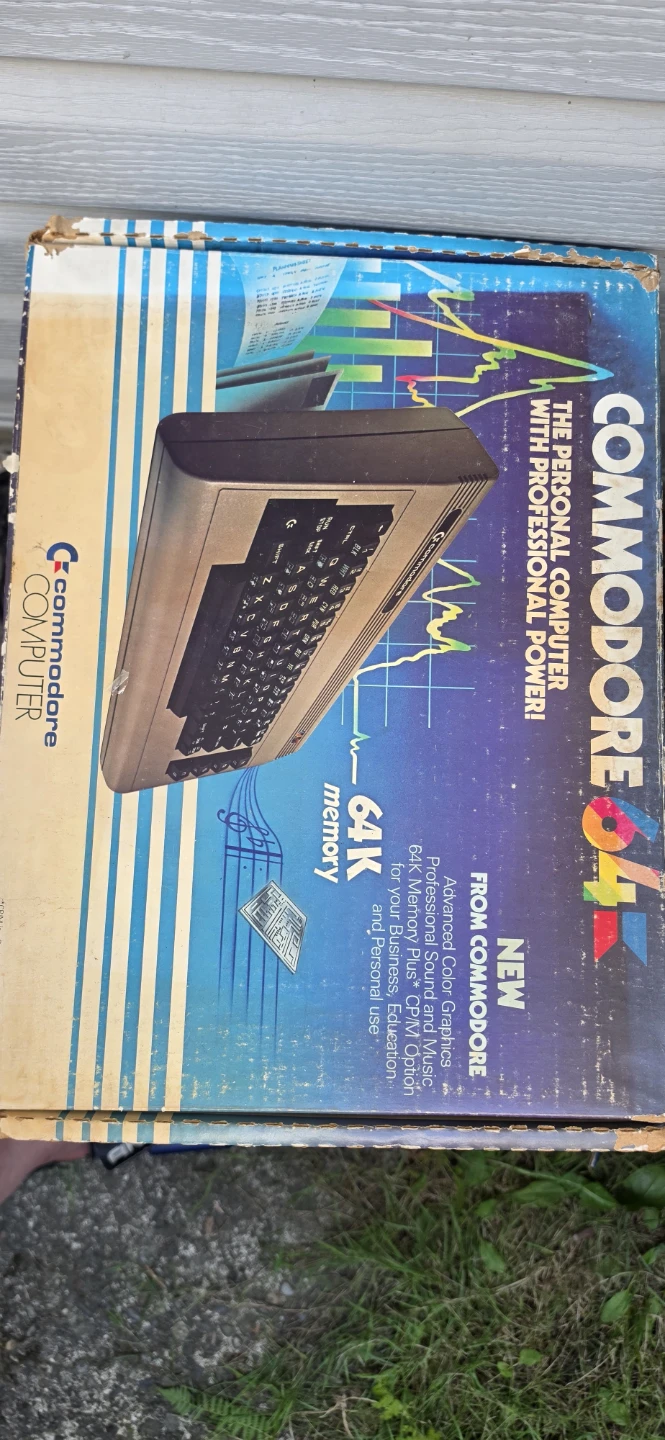 Commodore 64 Computer with 1530 Datasette Unit and Floppy Drive