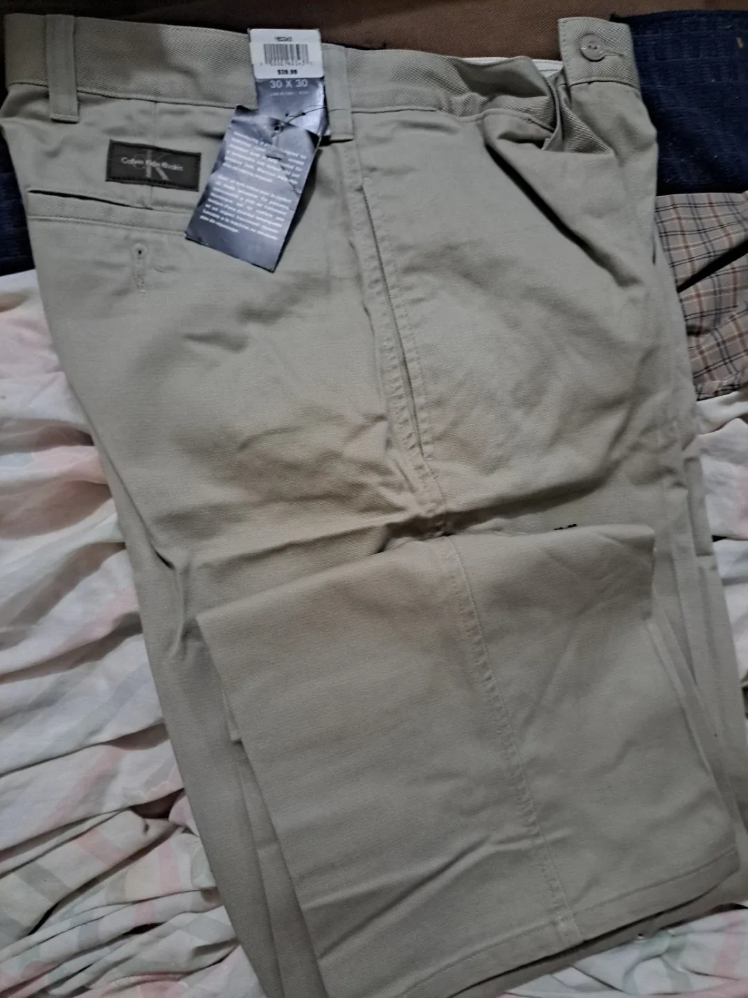Calvin Klein Khakis Wrinkle Resistant Pants