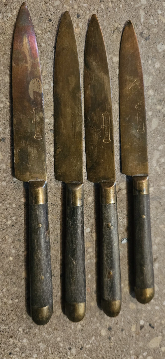 Set of 4 Vintage C. H. Steel & Son Knives