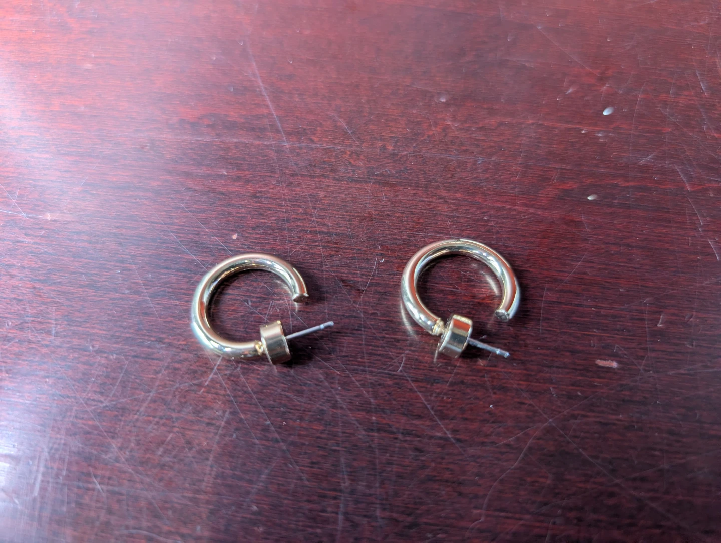 Gold Tone Hoop Earrings