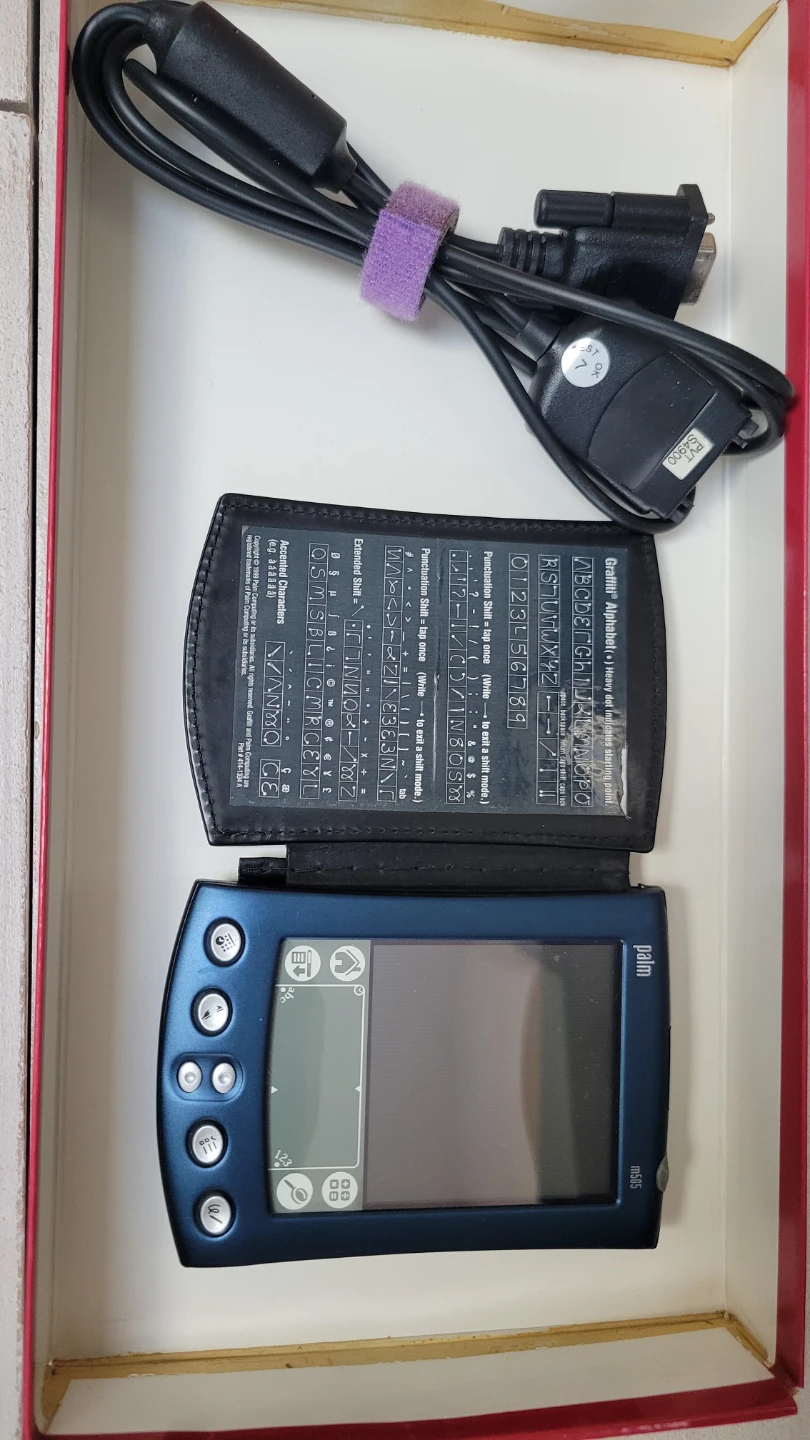 Palm m500 Handheld PDA with Charger and Case