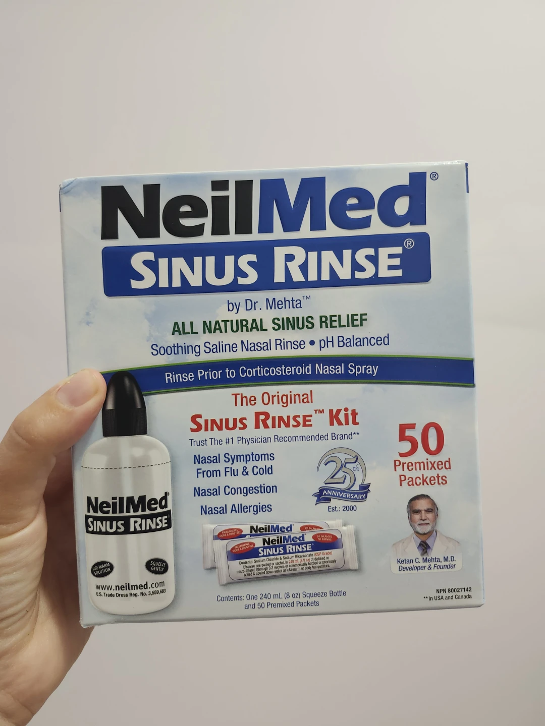 NeilMed Sinus Rinse Kit - All Natural Sinus Relief