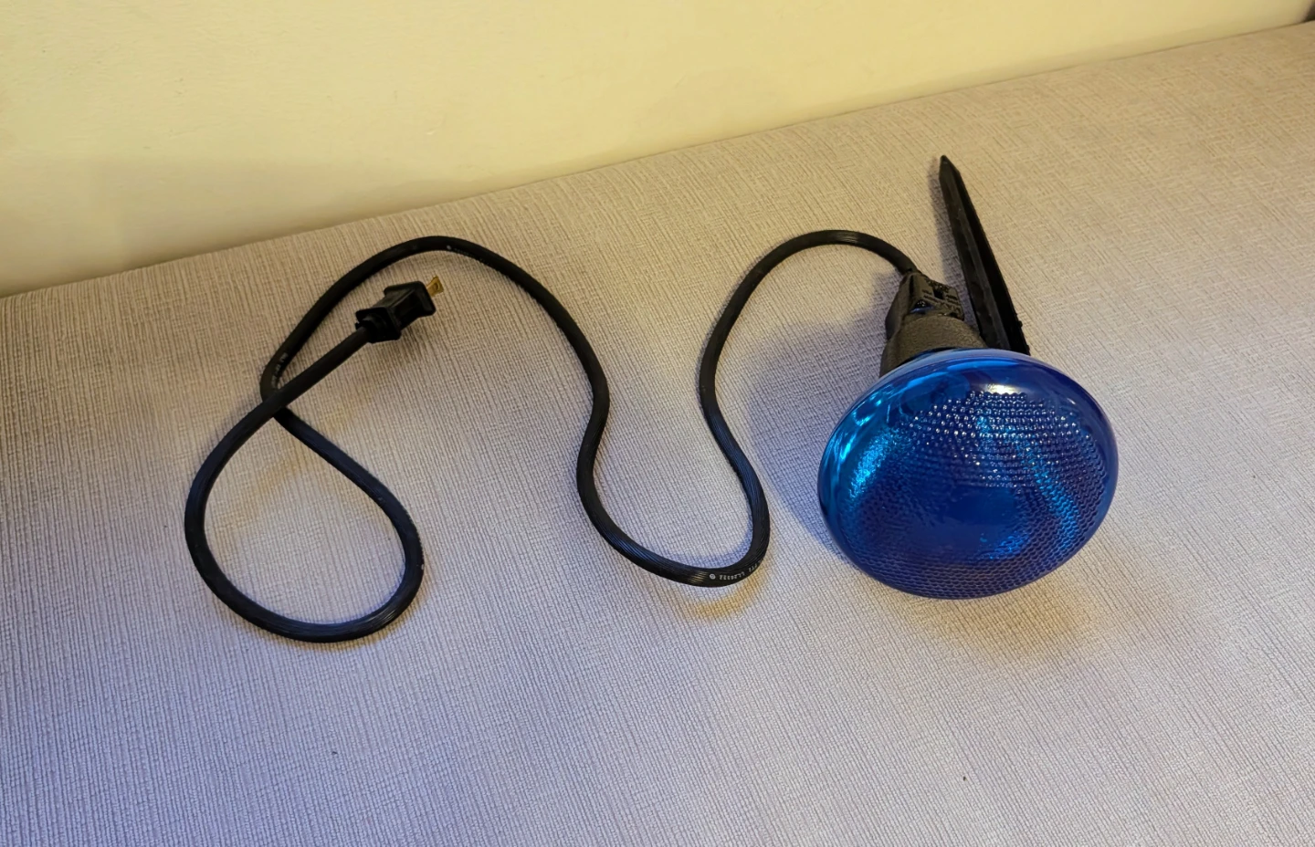 Blue Outdoor Garden Light with Stake and Cord