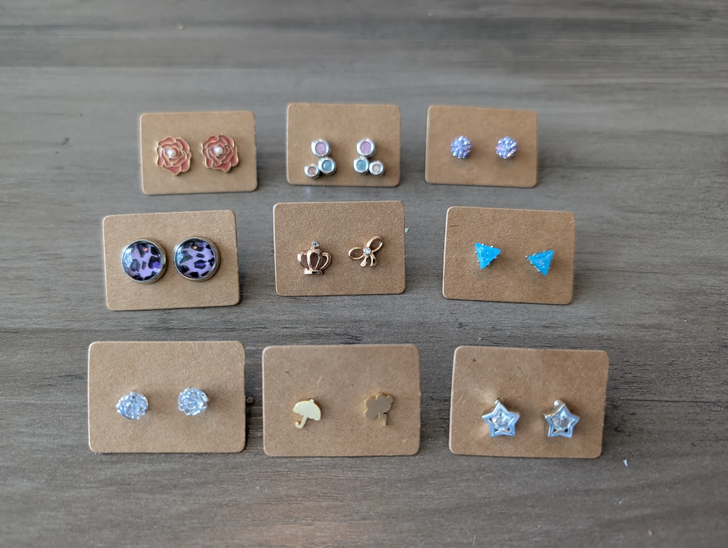 Stud earrings