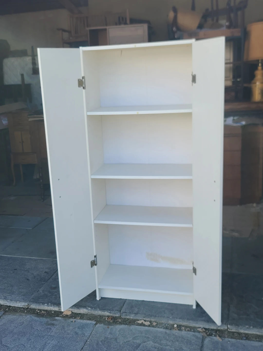 White 2-Door Storage Cabinet - photo 3