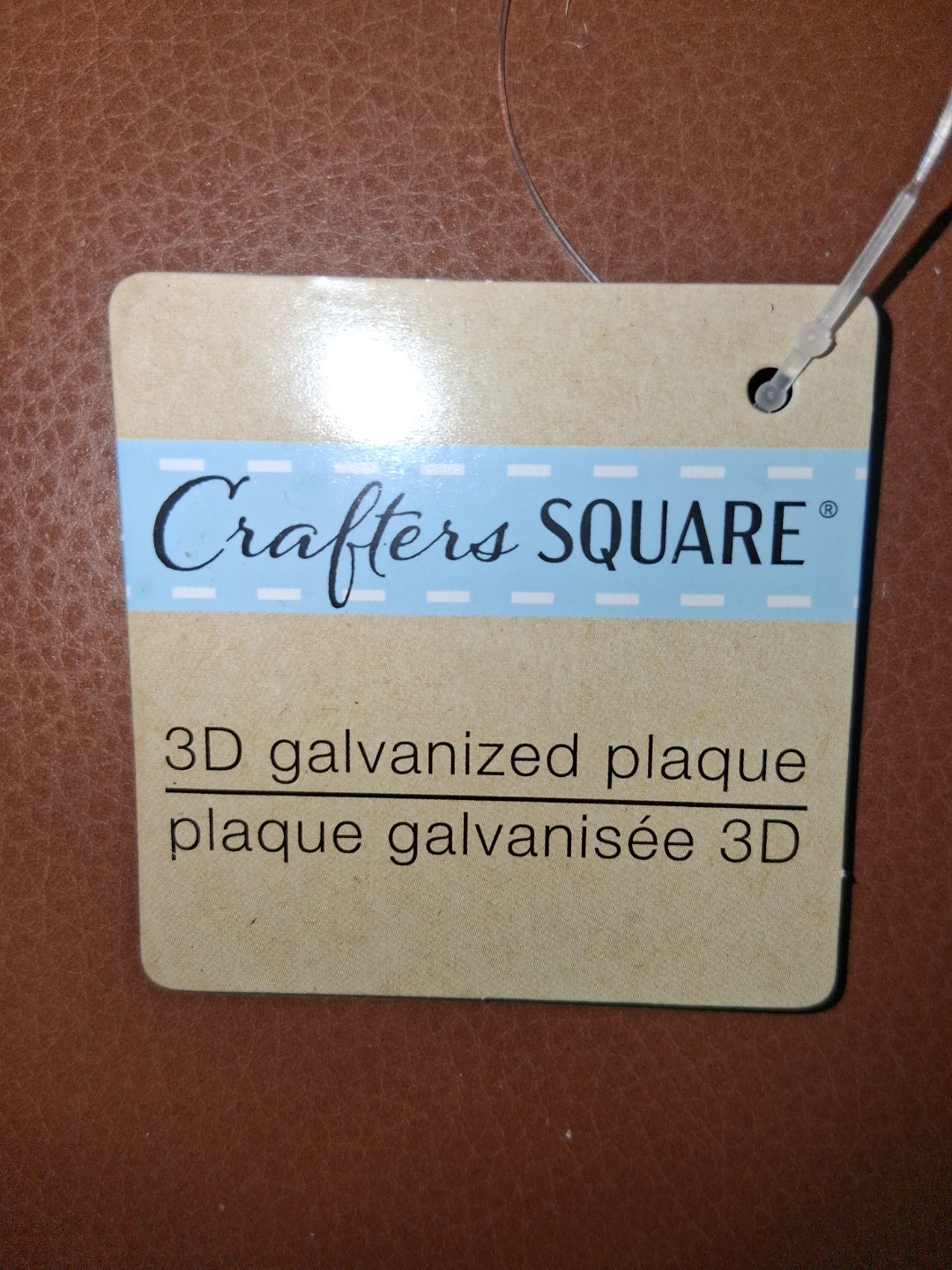 4 Crafter’s Square 3D Galvanized Plaques - Rustic Silver Metal! - photo 2