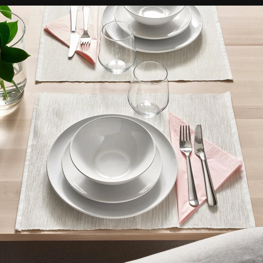 IKEA GODMIDDAG 18-Piece Dinnerware Set - White - photo 4