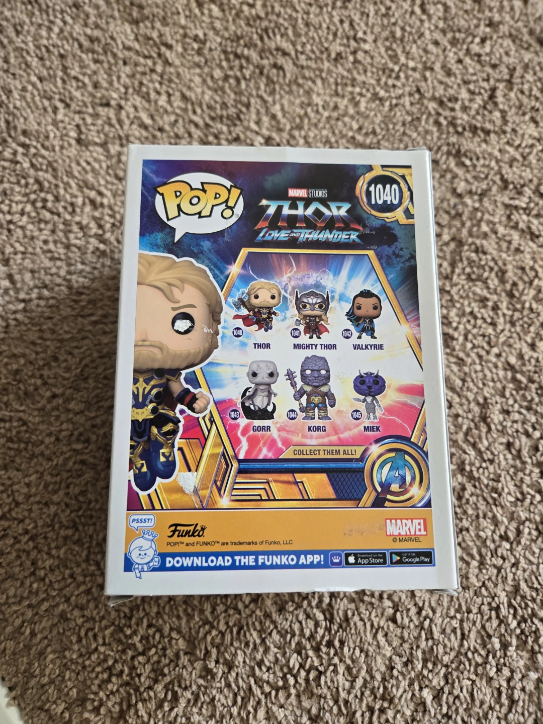 Funko Pop! Thor Love and Thunder #1040 Vinyl Figure - photo 3