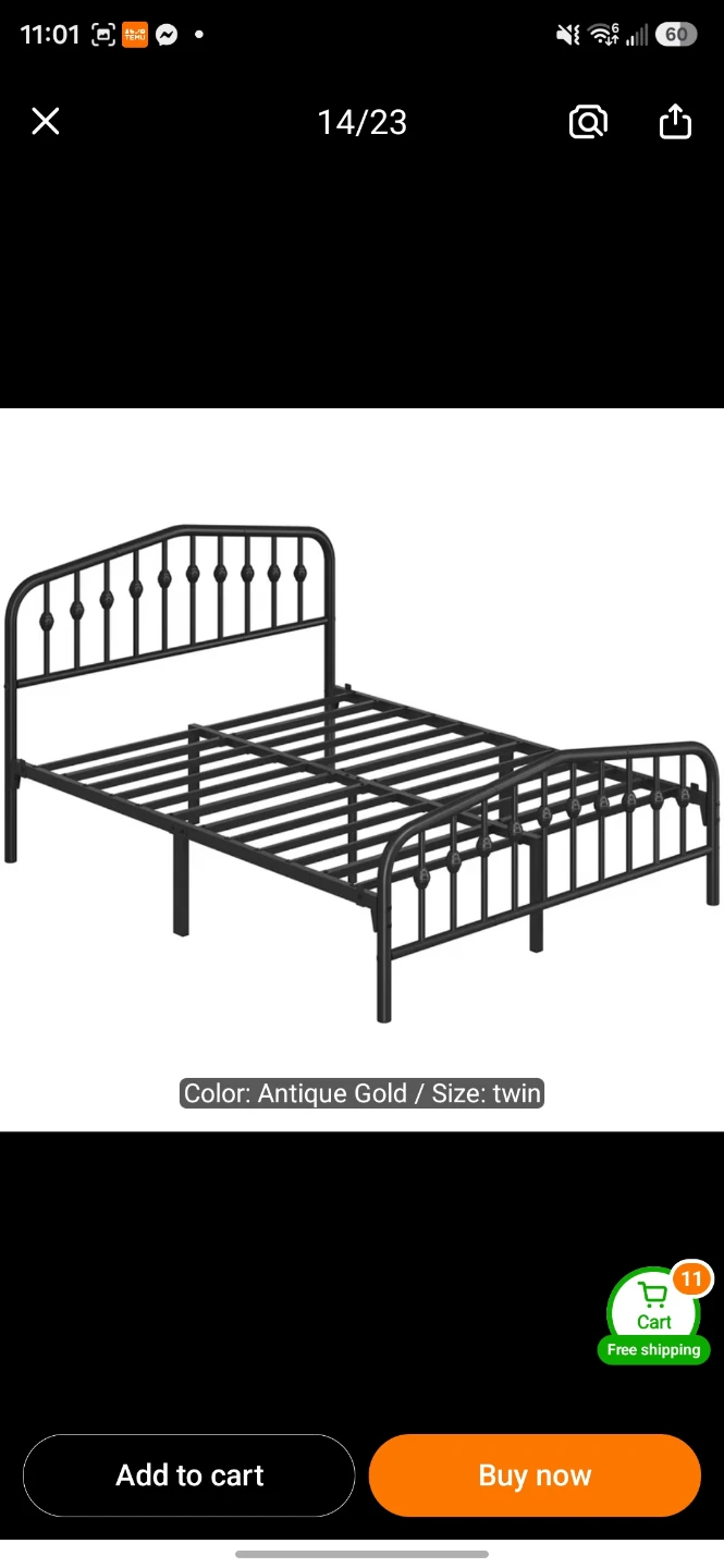 Queen metal Bed frame