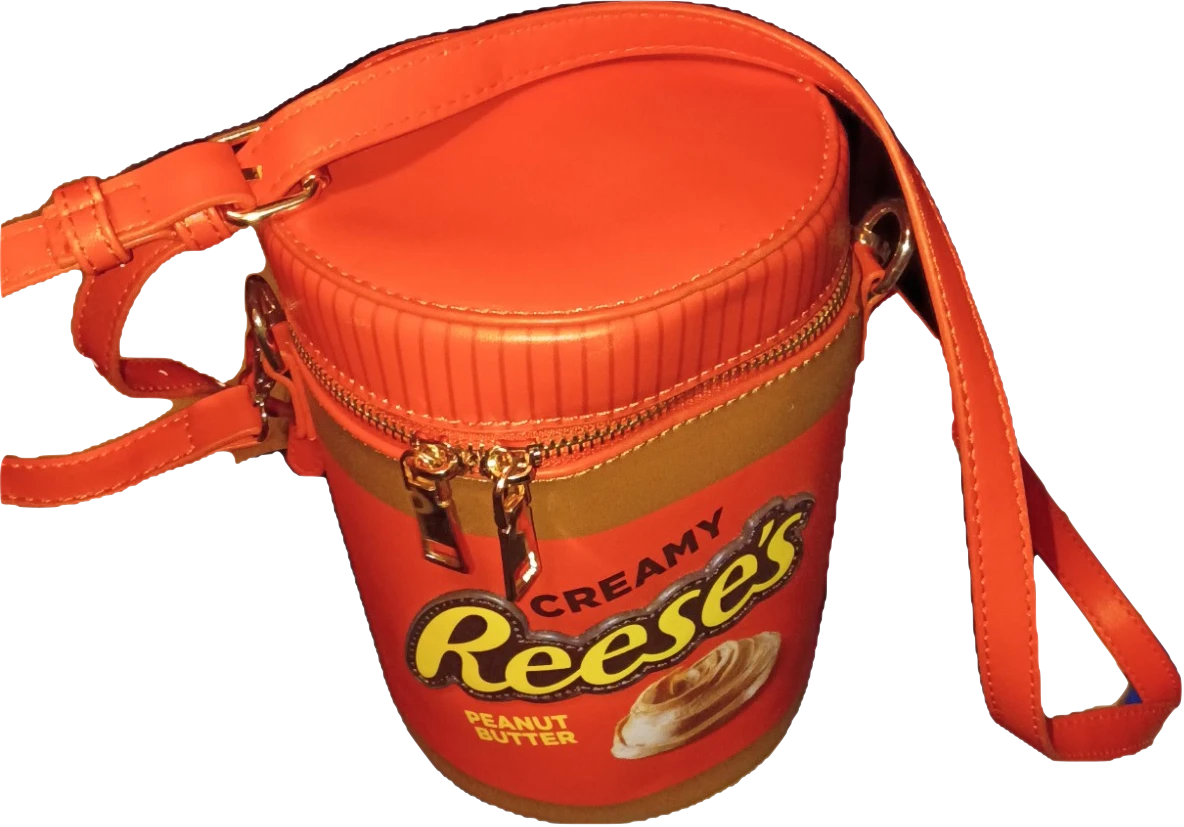 Reese's Peanut Butter jar crossbody bag