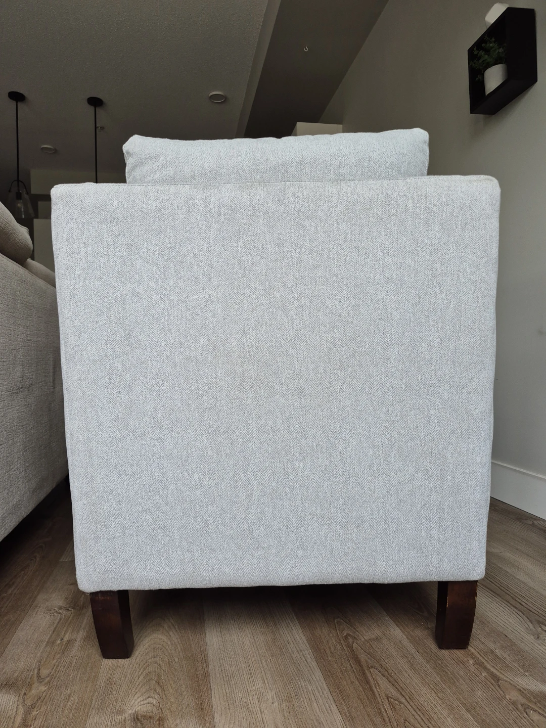 Light Grey Accent Chair - photo 3