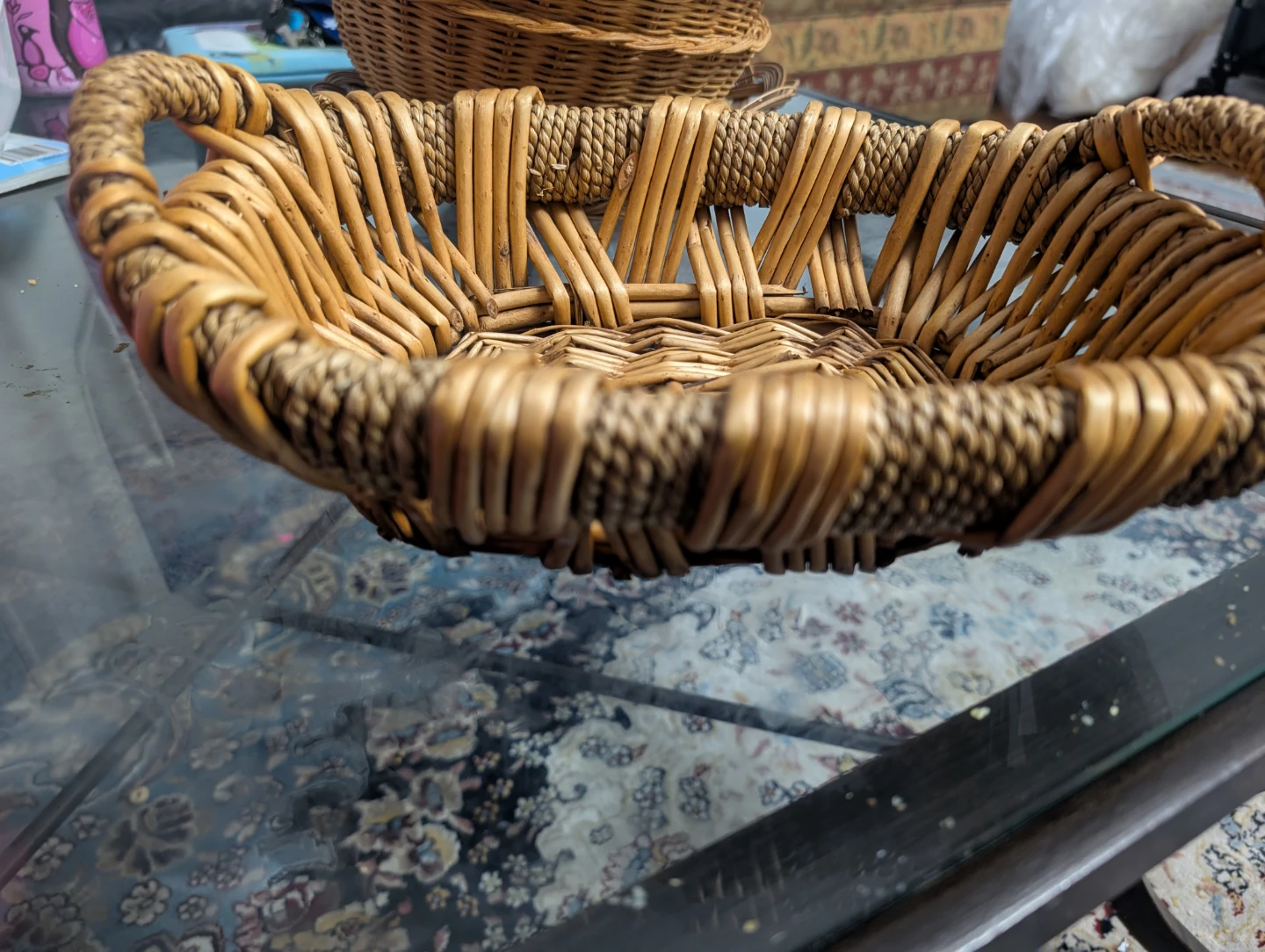 Woven Rattan Basket - photo 5