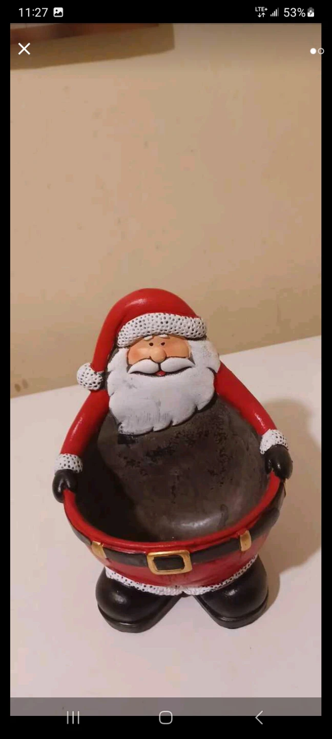 SANTA CLAUS CANDY DISH