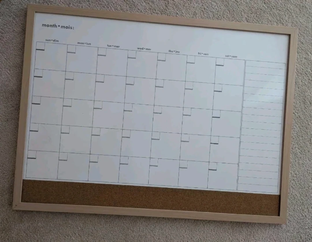 Monthly Dry Erase Calendar Board - photo 3