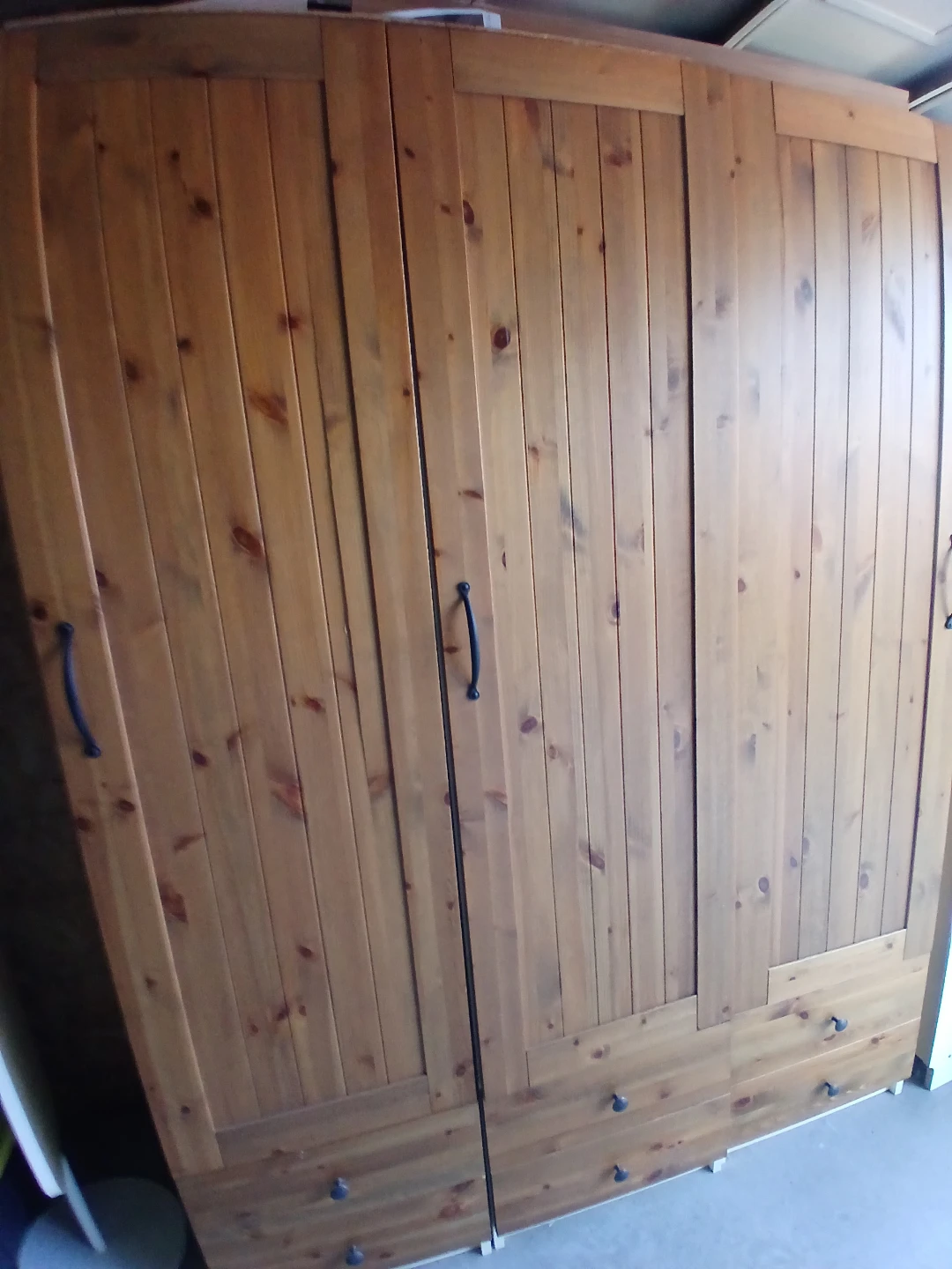 IKEA Pine Wardrobe with Drawers