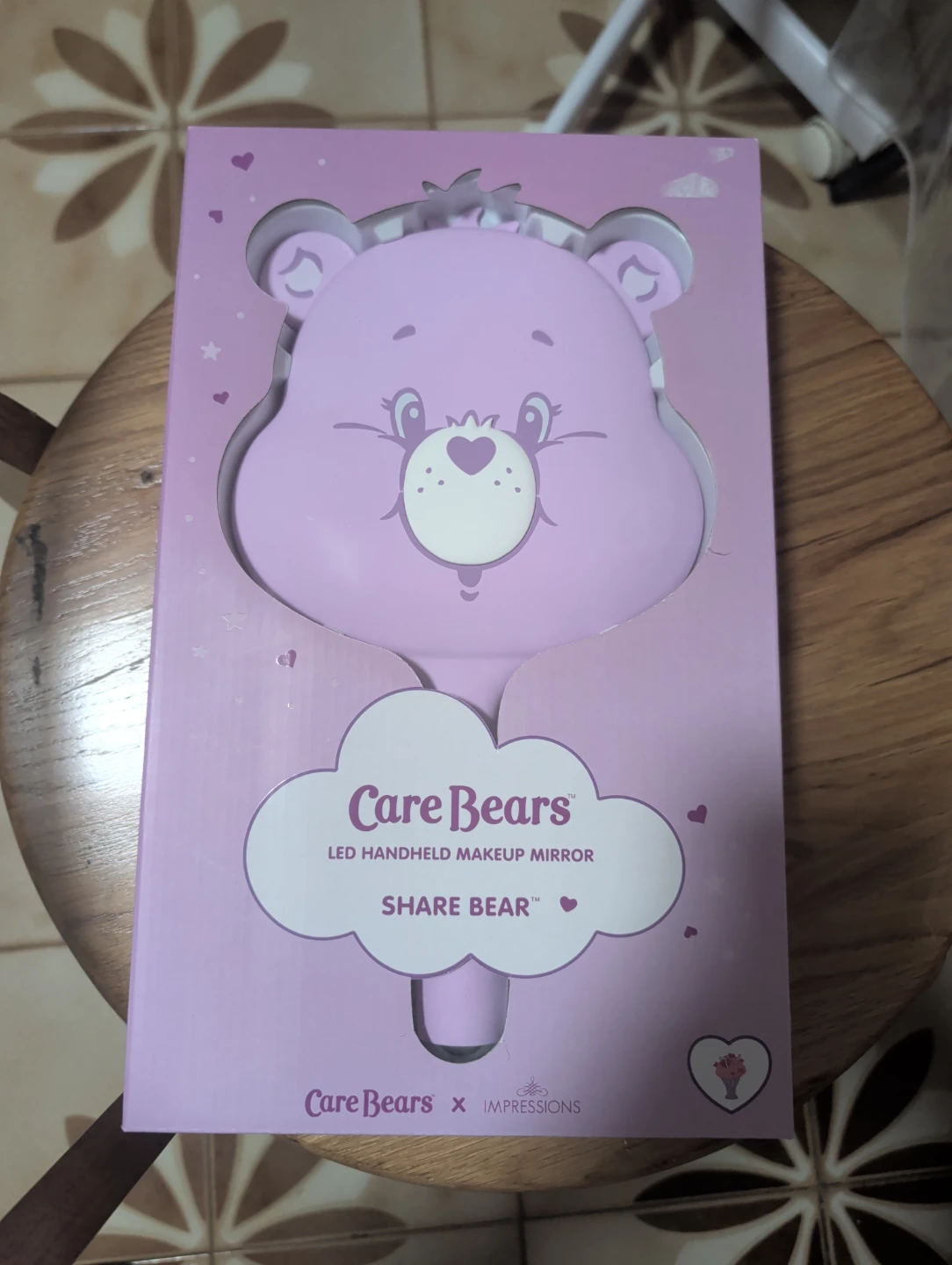Care Bears Share Bear LED Handheld Makeup Mirror