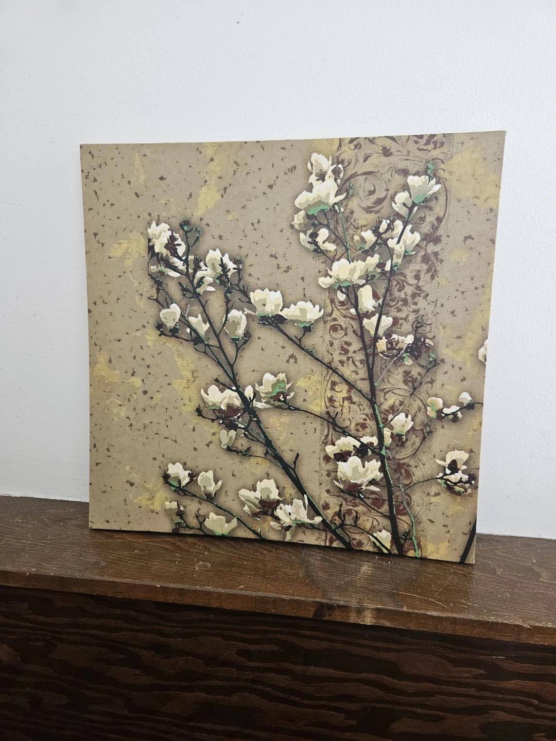 Wall Art Canvas Floral Print