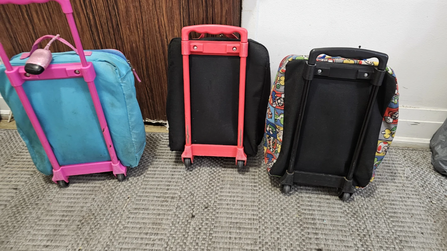 Kids' Rolling Luggage Set - Spiderman, Stitch, Mario - photo 4