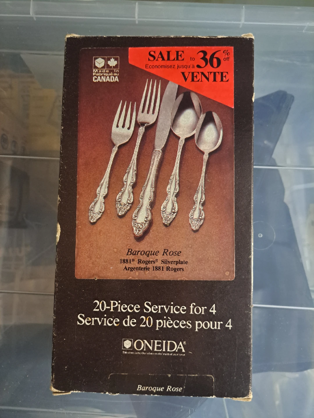 Oneida Baroque Rose Silverplate 20-Piece Flatware Set