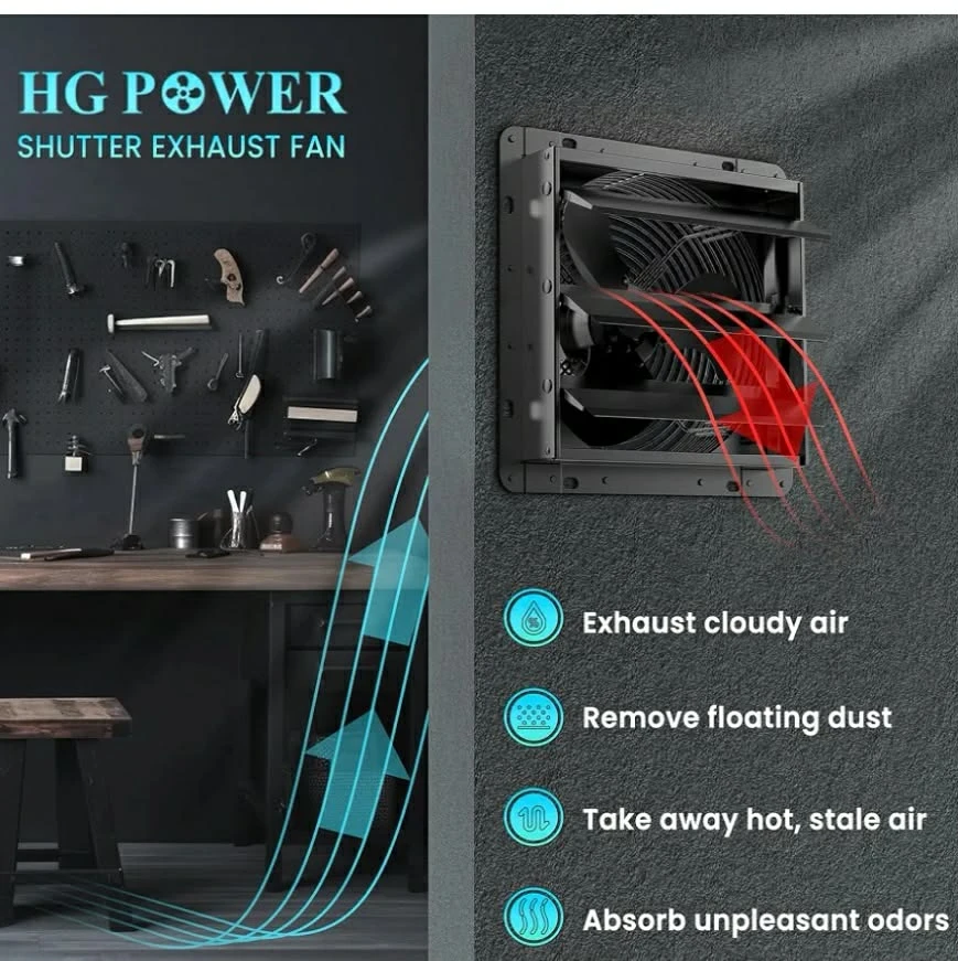 HG Power 10 Inch Shutter Exhaust Fan BRAND NEW - photo 5