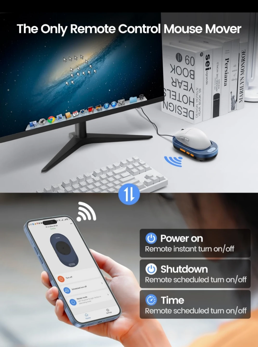 Brand New Vaydeer M4 Ultra Mouse Mover - App Control & Timer - photo 3