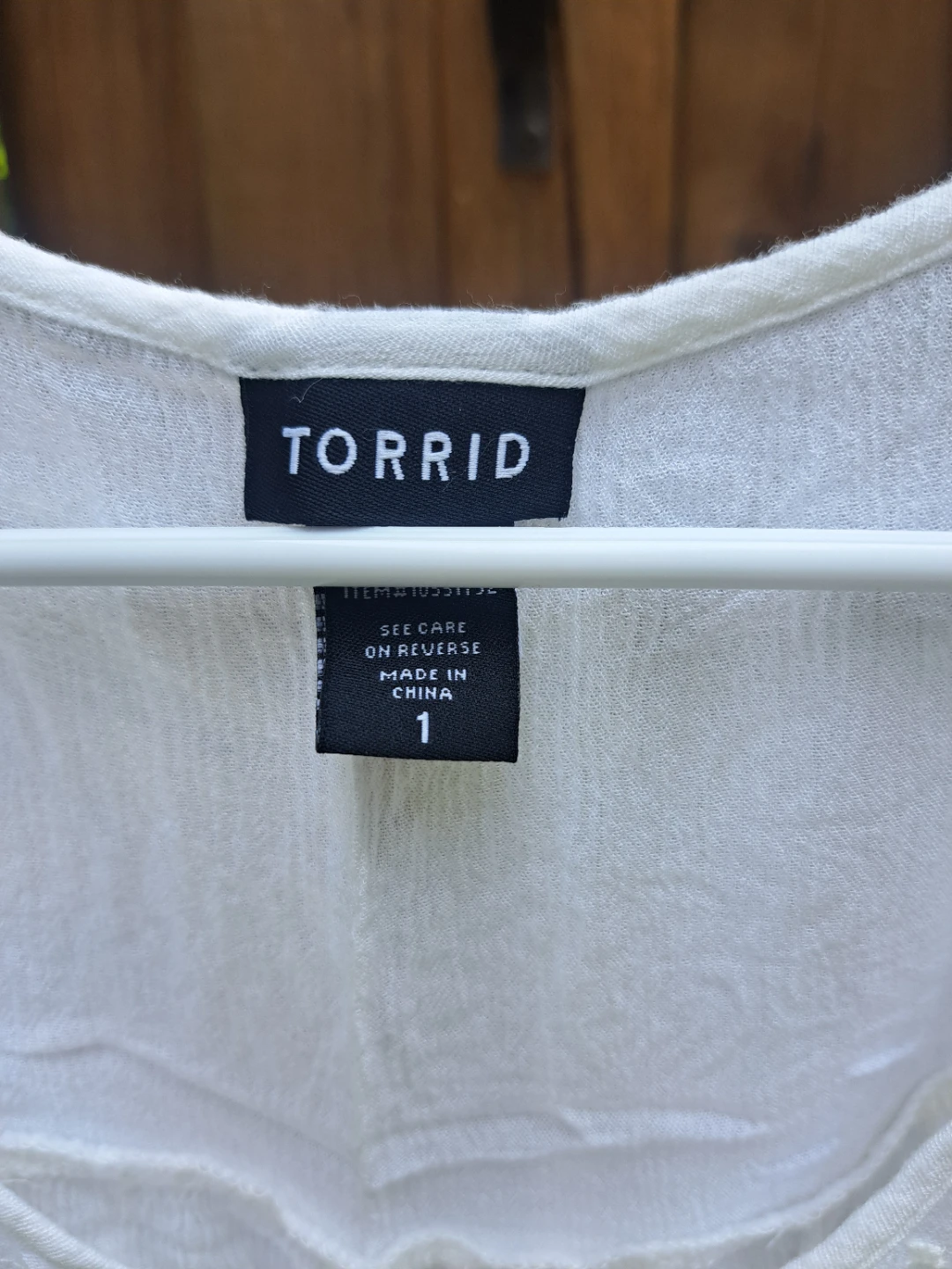 TORRID White Cold Shoulder Embroidered Top - photo 3