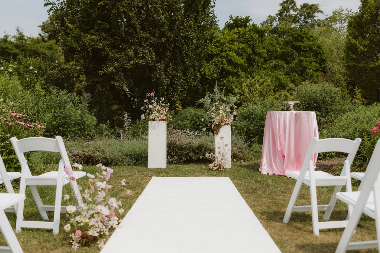 White Wedding Aisle Runner