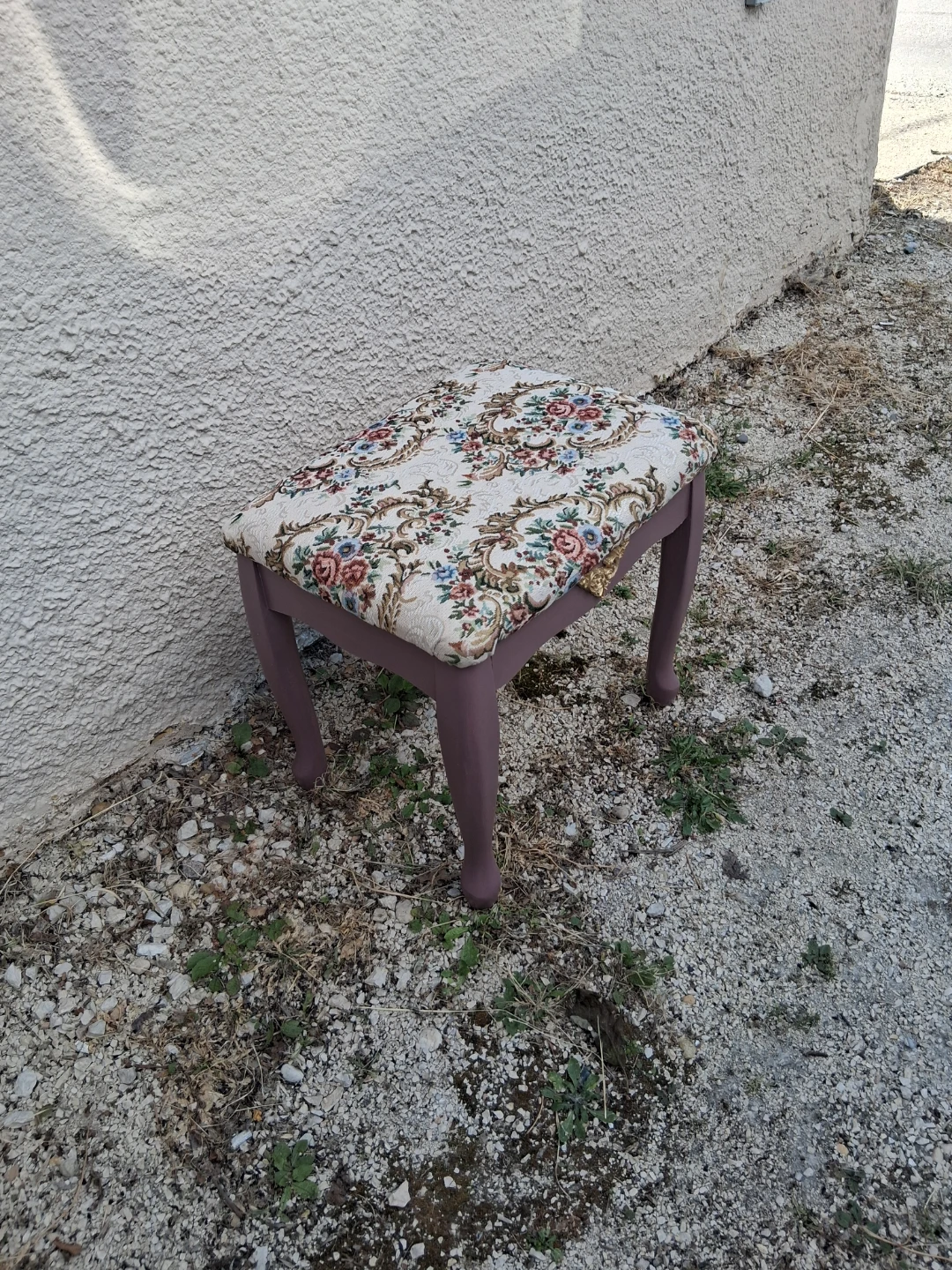Floral Footstool Ottoman - photo 3
