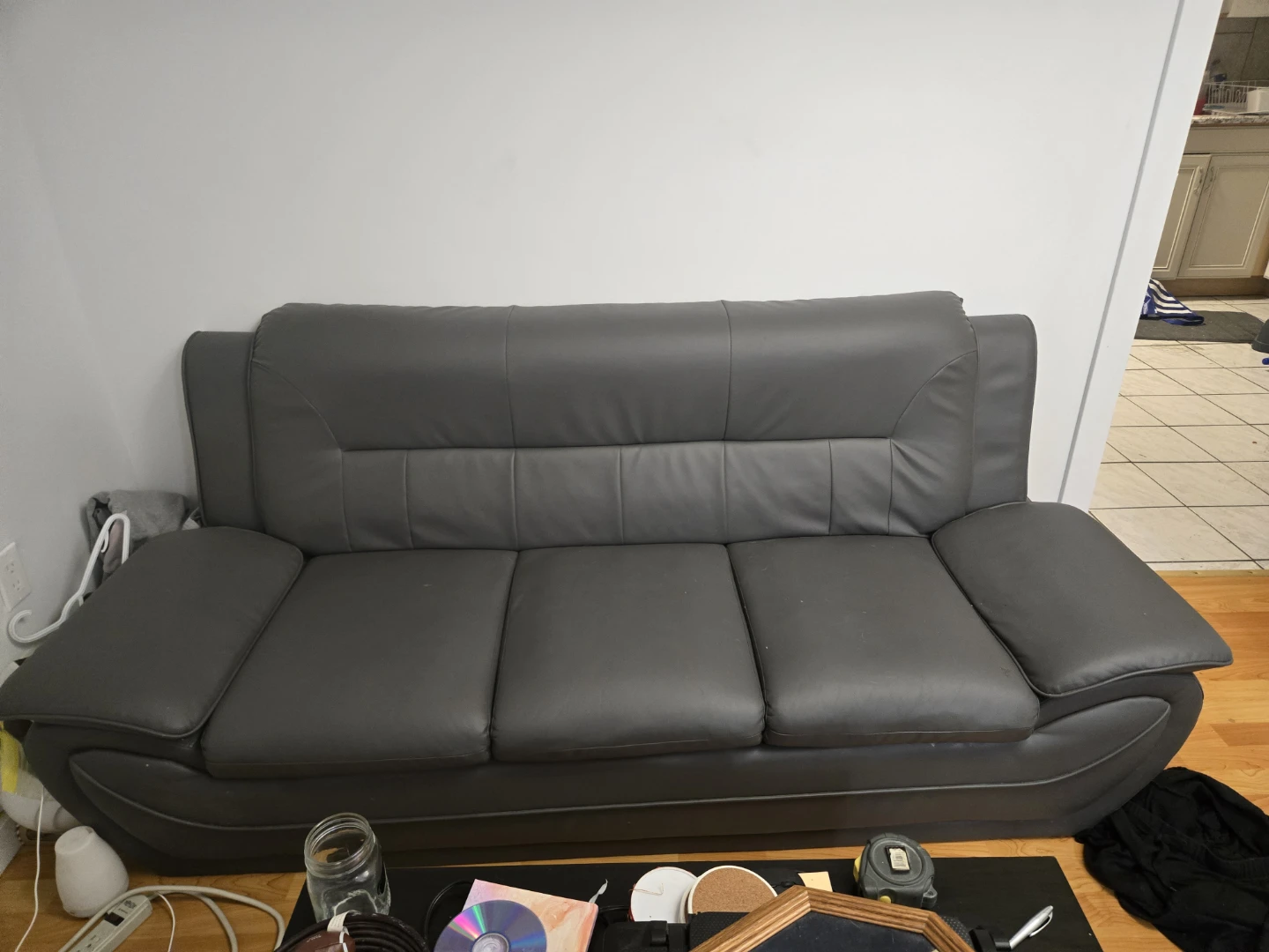 Grey 3-Seater Sofa