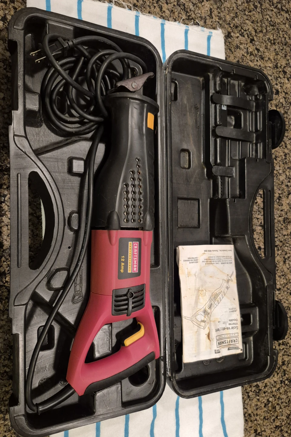 Craftsman 12 Amp Reciprocating Saw with Case