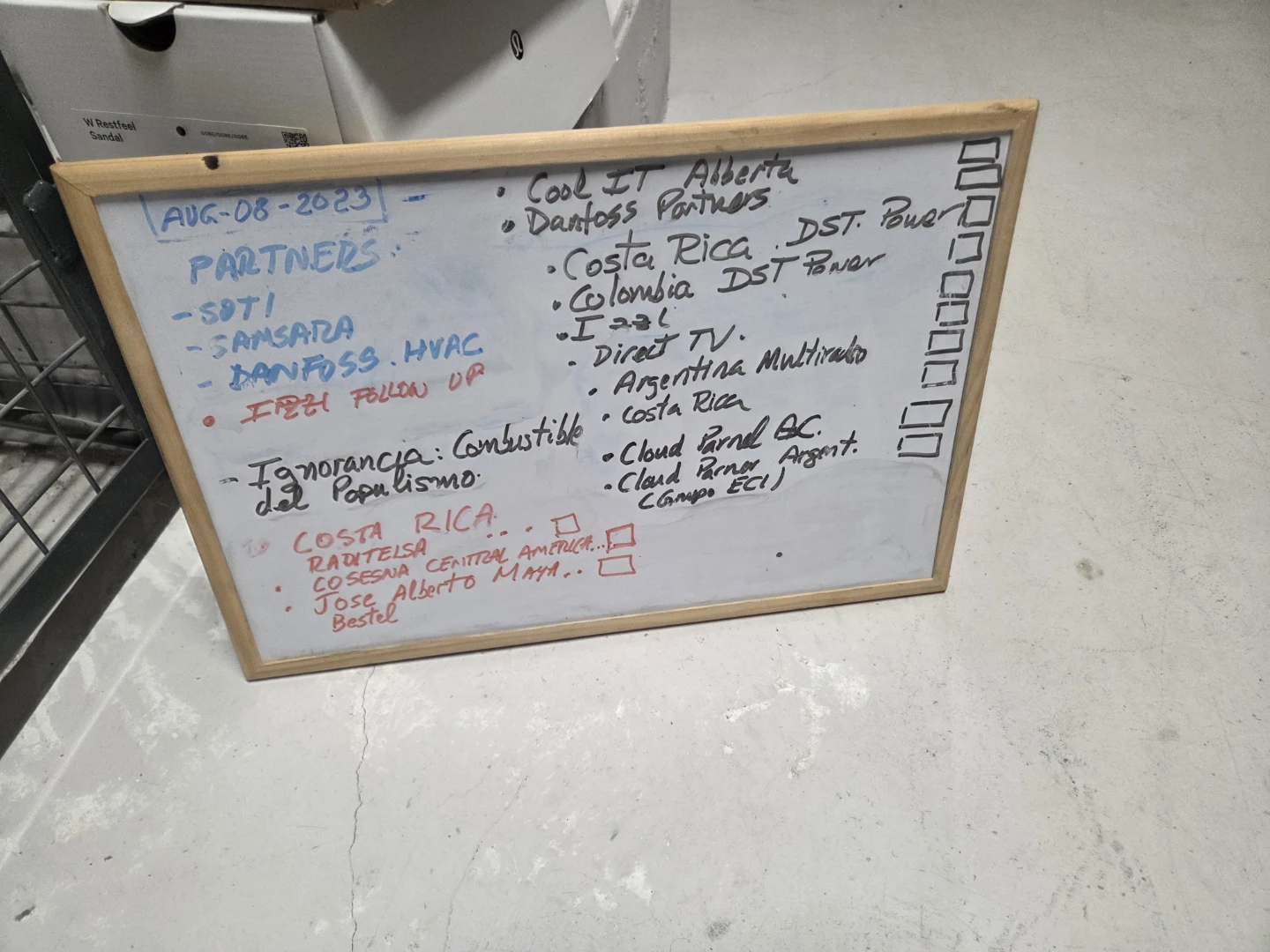 Wooden Framed Whiteboard