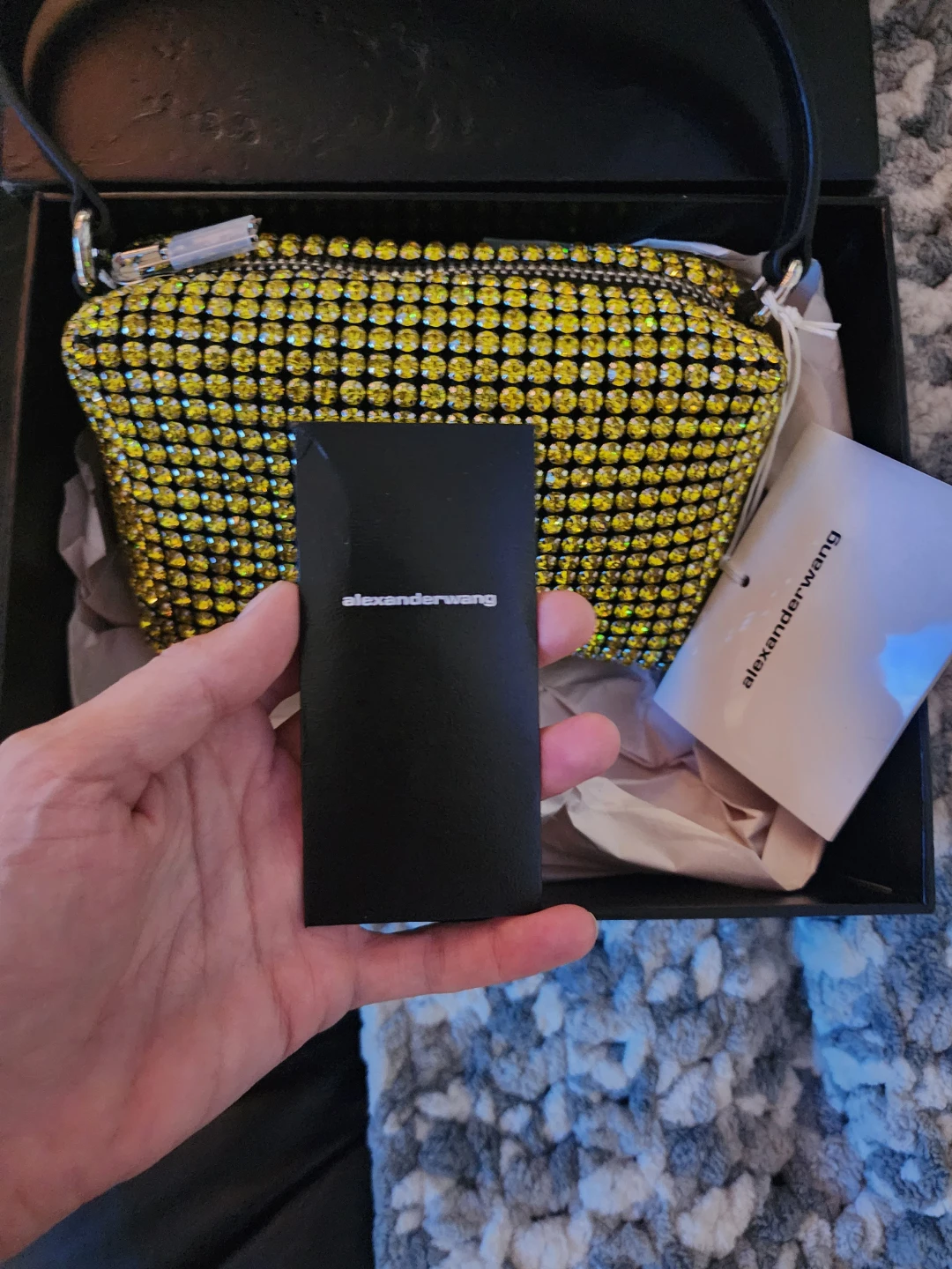 Alexander Wang Heiress Medium Pouch - Lemon - photo 2
