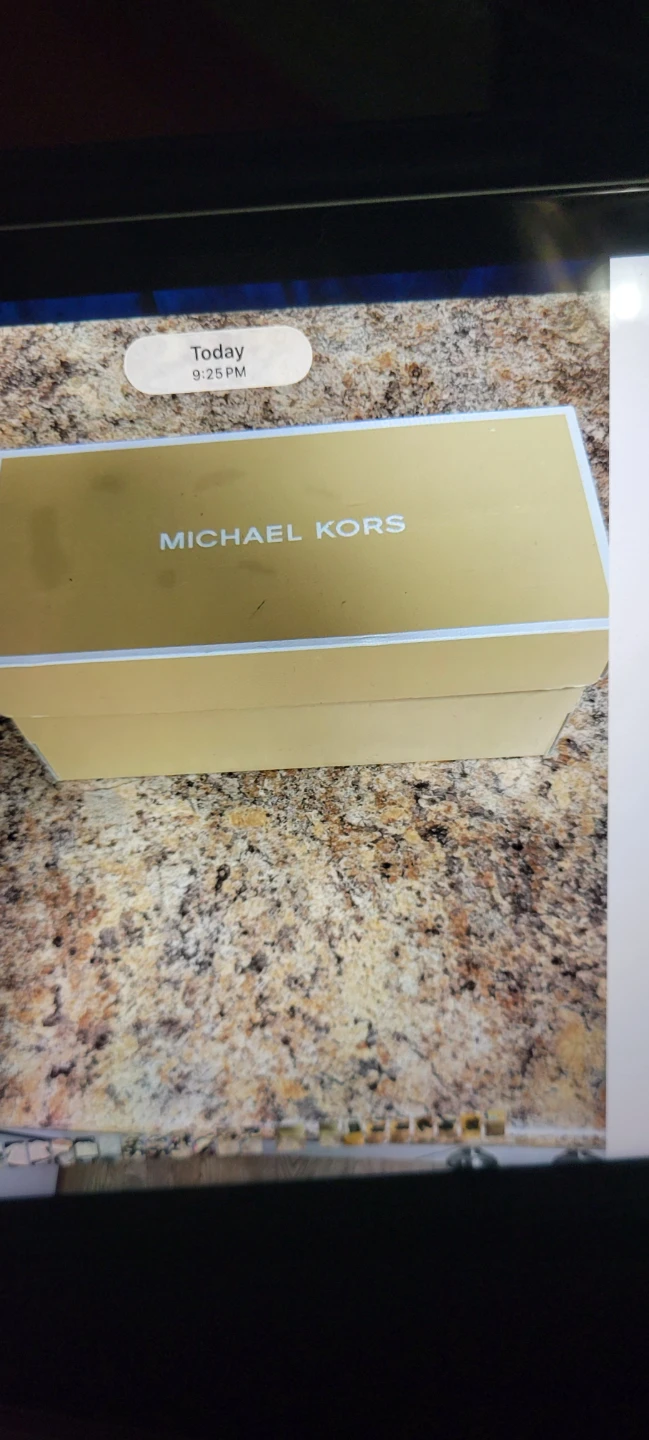 Michael Kors Black Monogram Flip Flops