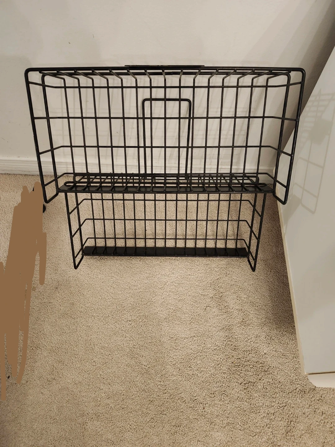 Black Wire Storage Basket Unit - photo 2