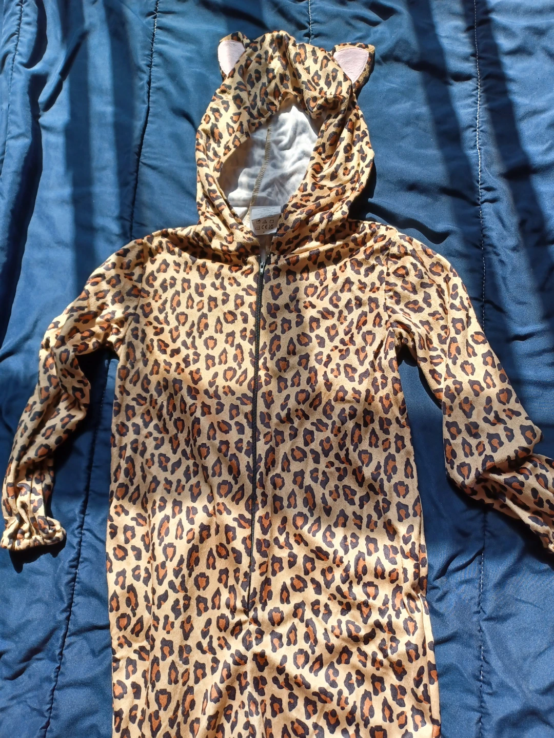Kids Leopard Print Hooded Costume