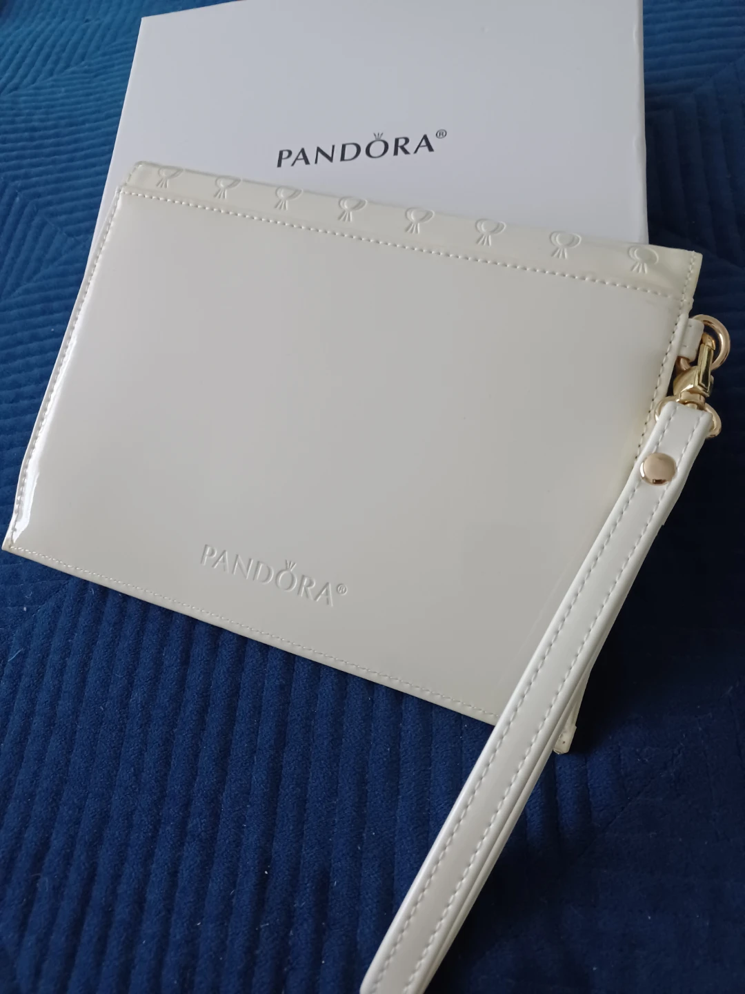 Pandora Cream Clutch Bag with Wrist Strap - photo 4