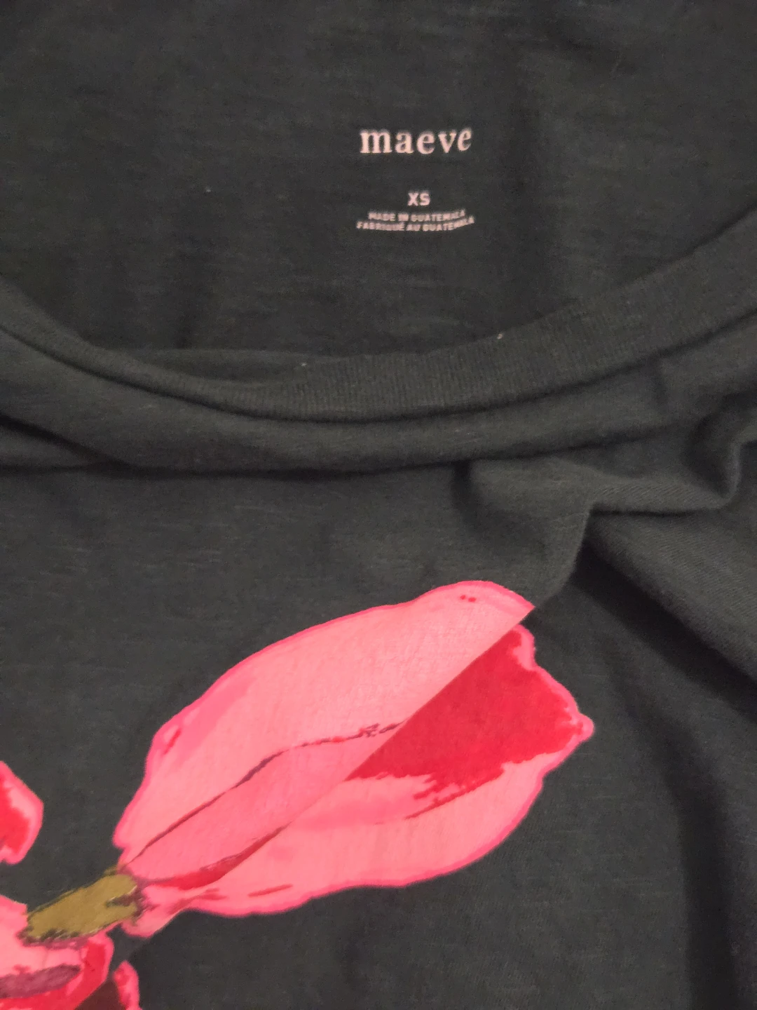 Anthropologie Maeve Long Sleeve Tulip Print T-Shirt XS - photo 3