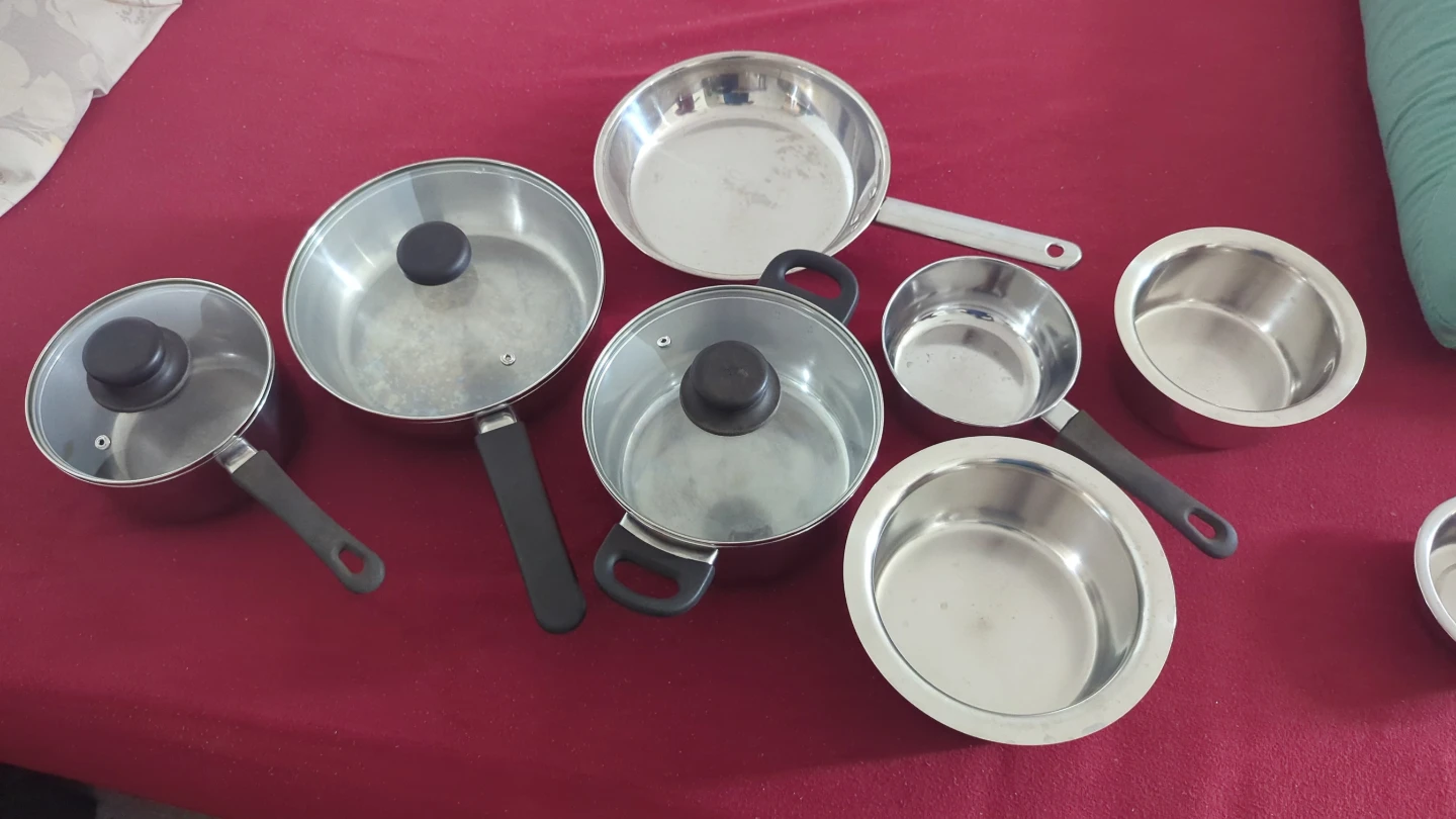Stainless Steel Pots and Pans Set - Move out Sale